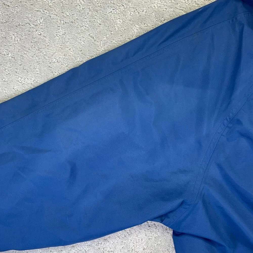 Vintage Eddie Bauer Gore Tex Jacket Mens XL Blue Hooded‎ Rain Nylon Waterproof - Picture 4 of 16